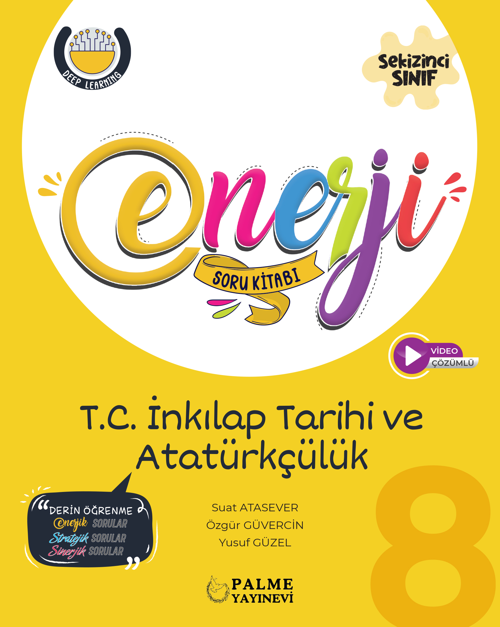 8 Enerjı̇ İNkılap Tarı̇Hı̇ ve AtatüRKÇÜLüK Soru Kı̇Tabı kapak görseli